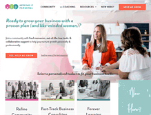 Tablet Screenshot of keepingitpersonal.com